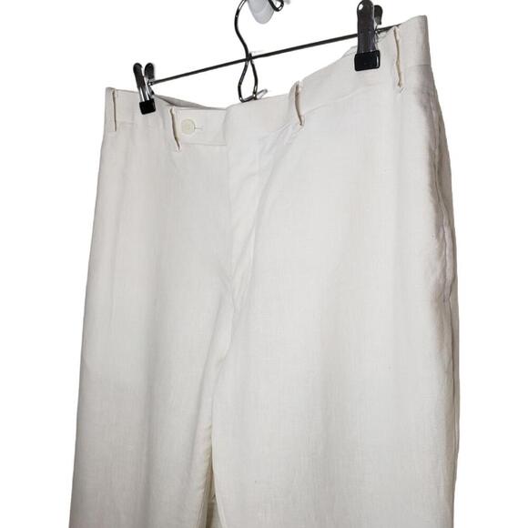 Calvin Klein Men's 36 Linen Dress Pants Slim Fit Trousers(1813) - Picture 4 of 5